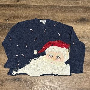 Heirloom collectibles Santa sweater 2004 large‎